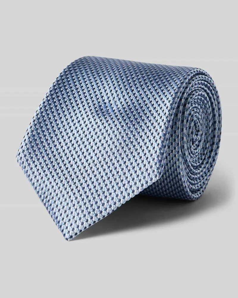 JOOP! Krawatte aus Seide im Allover-Look (8 cm Bleu