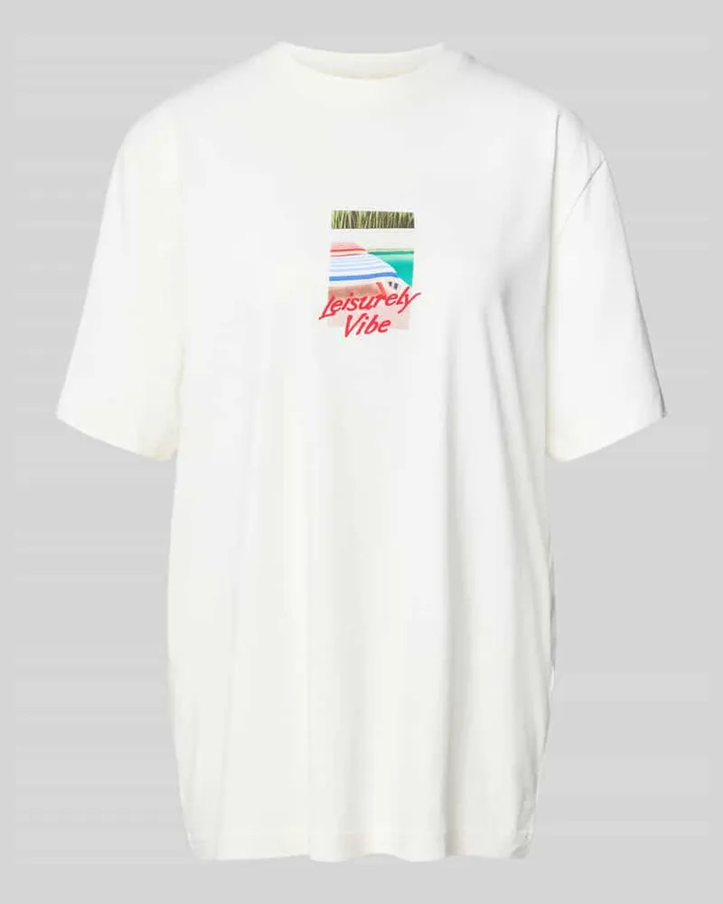 Selected Homme Regular Fit T-Shirt aus reiner Baumwolle Modell 'ASPEN Offwhite
