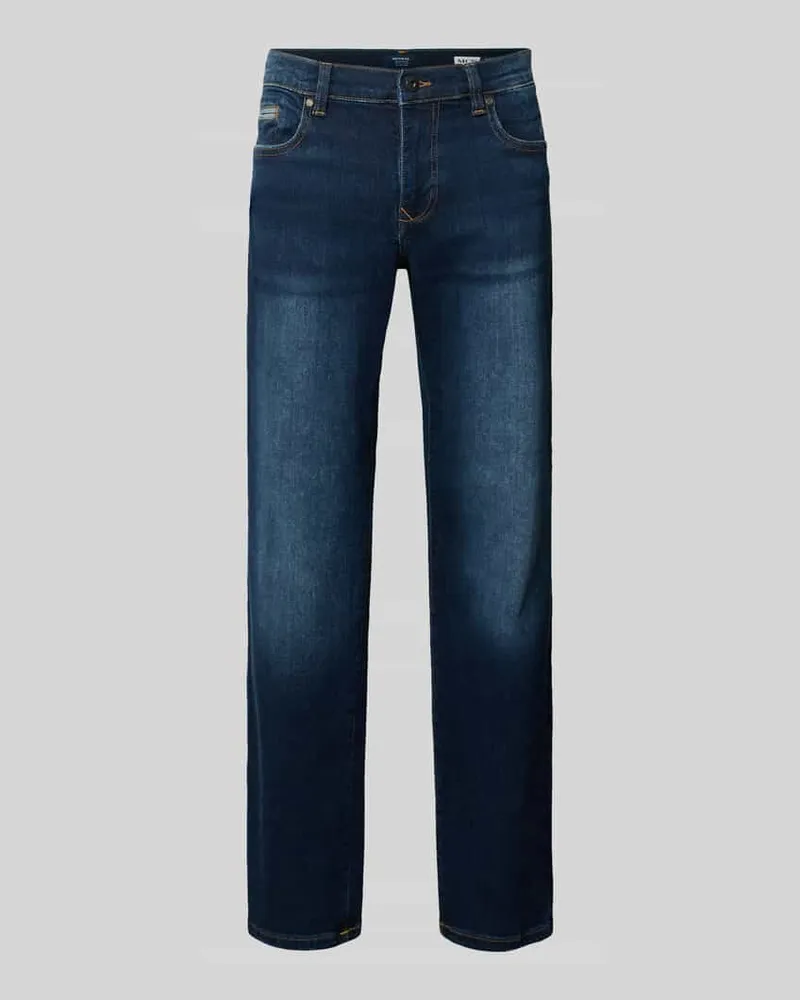 McNeal Regular Fit Jeans mit Eingrifftaschen Dunkelblau