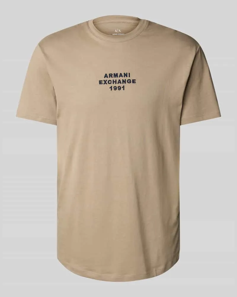 Armani Exchange Regular Fit T-Shirt aus reiner Baumwolle 