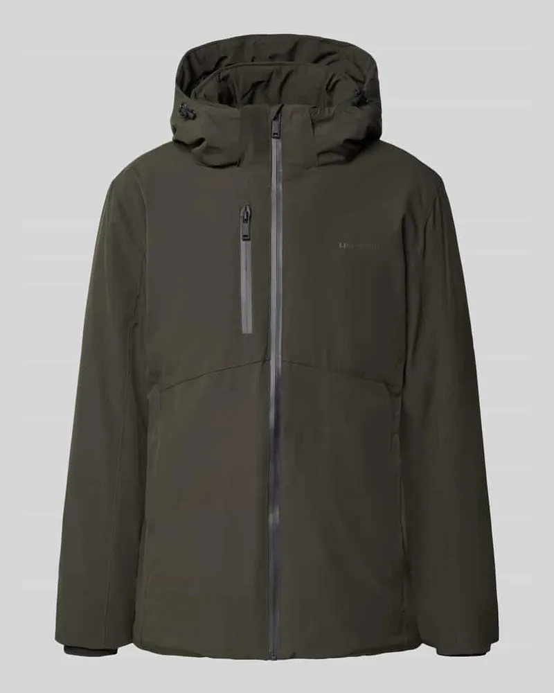 Lindbergh Regular Fit Jacke mit Logo-Print Dunkelgruen