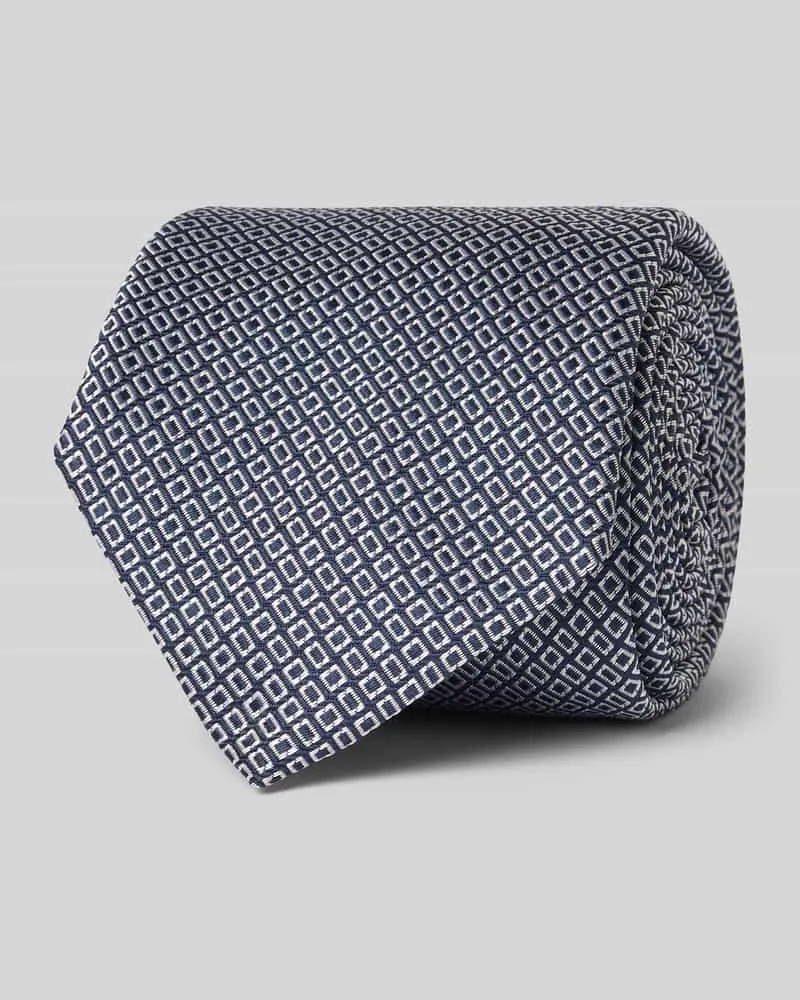 HUGO BOSS Krawatte aus Seiden-Mix Dunkelblau