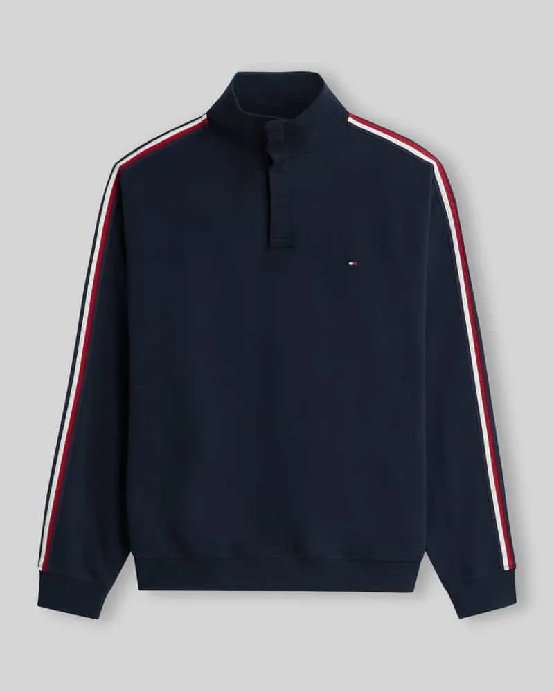 Tommy Hilfiger Regular Fit Sweatshirt aus reiner Baumwolle Marine
