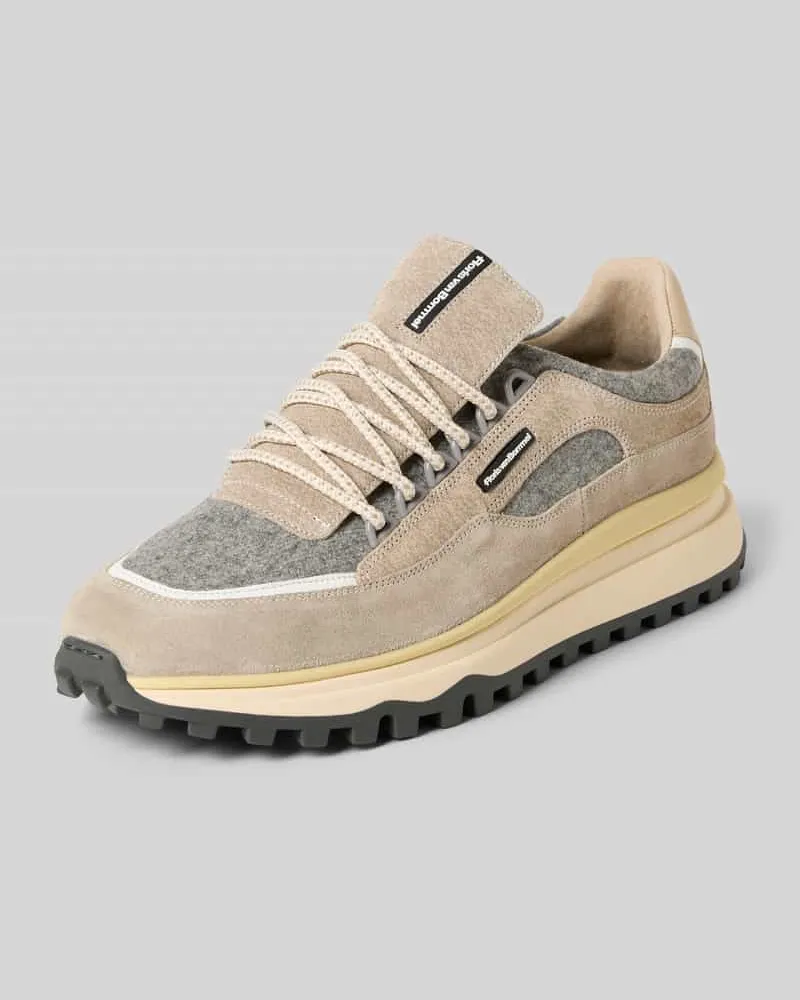 Floris van Bommel Sneaker mit Schnürverschluss Sand