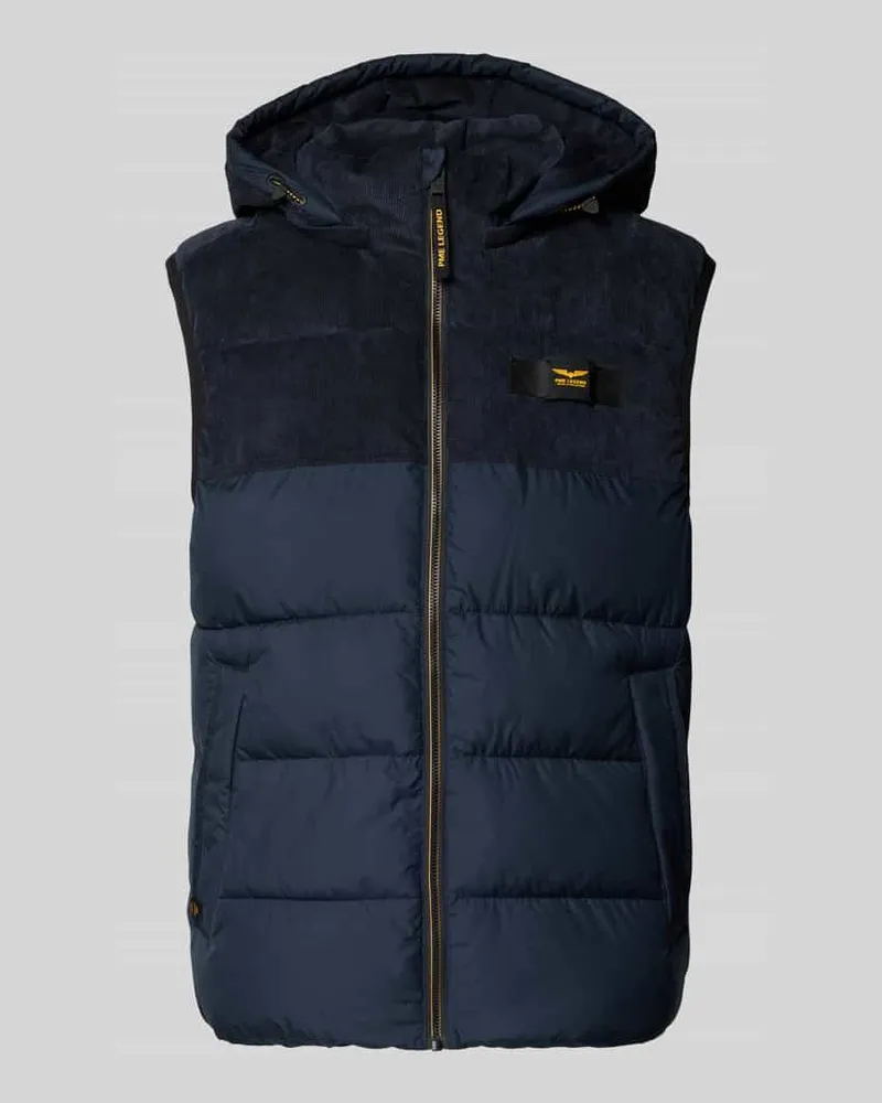 PME Legend Regular Fit Steppweste mit Logo-Applikation Modell 'Gobbler 