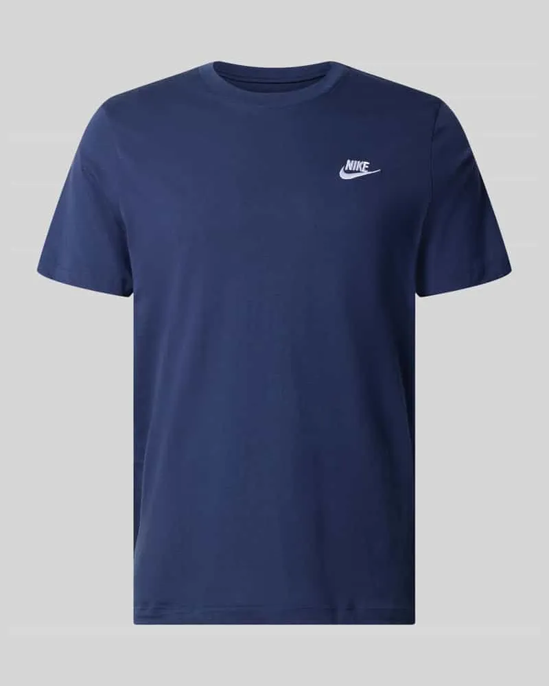 Nike Regular Fit T-Shirt aus reiner Baumwolle Marine