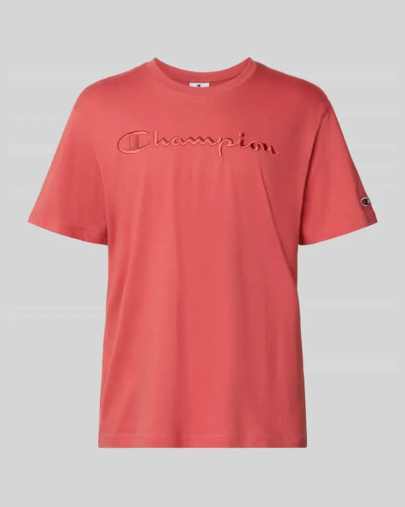 Champion T-Shirt mit Label-Stitching Modell 'ICONS Rot