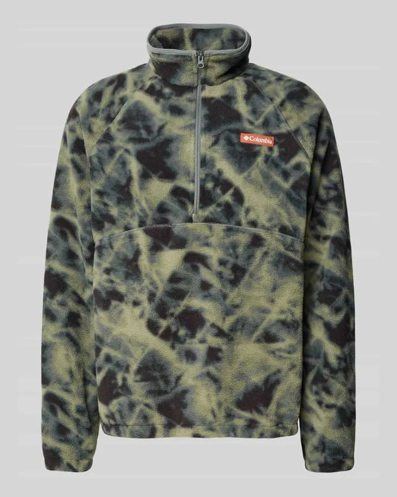 Columbia Sportswear Company Fleecepullover mit Label-Details Modell 'Timber Crest Oliv