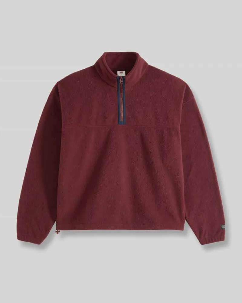 Levi's Troyer mit Fleece-Innenseite Bordeaux