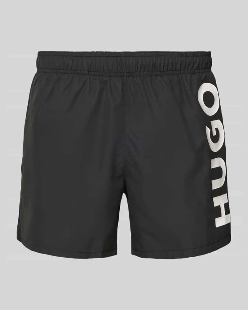 HUGO BOSS Badehose mit Label-Print Modell 'ABAS 