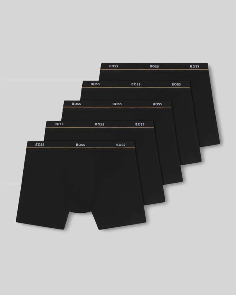 HUGO BOSS Trunk aus Baumwoll-Mix im 5er-Pack Black
