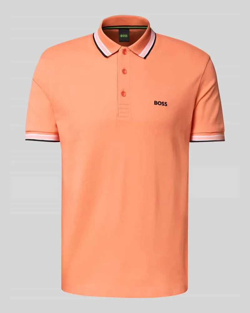 HUGO BOSS Regular Fit Poloshirt mit Label-Stitching Modell 'PADDY 