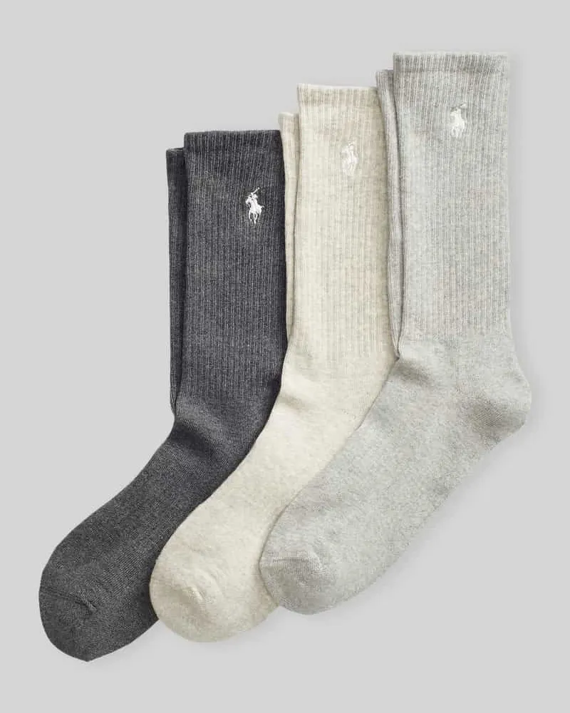 Ralph Lauren Socken aus Baumwoll-Mix im 3er-Pack Mittelgrau