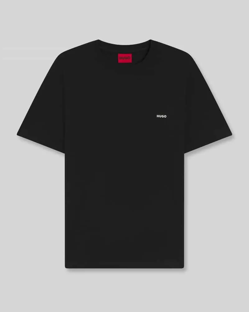 HUGO BOSS Relaxed Fit T-Shirt mit Rückenprint Black