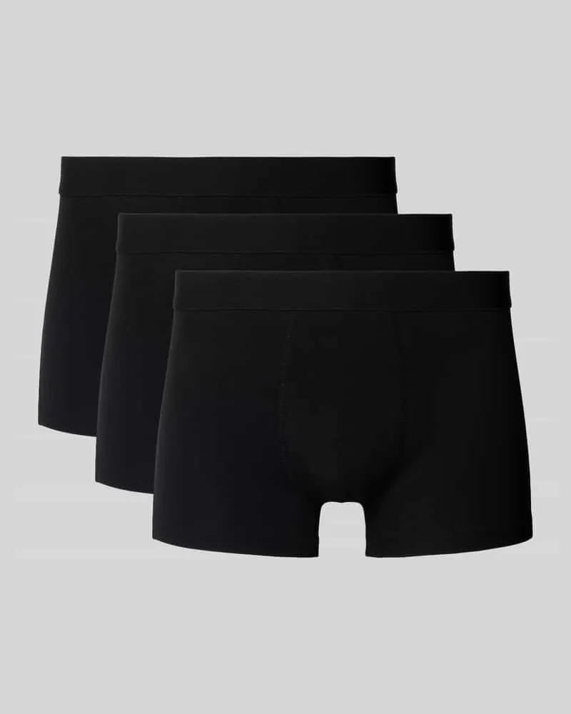 Bread & Boxers Trunks mit elastischem Bund im 3er-Pack 