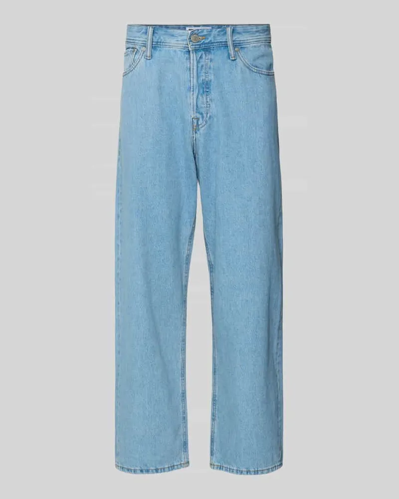 Jack & Jones Jeans mit 5-Pocket-Design Modell 'ALEX Dunkelblau