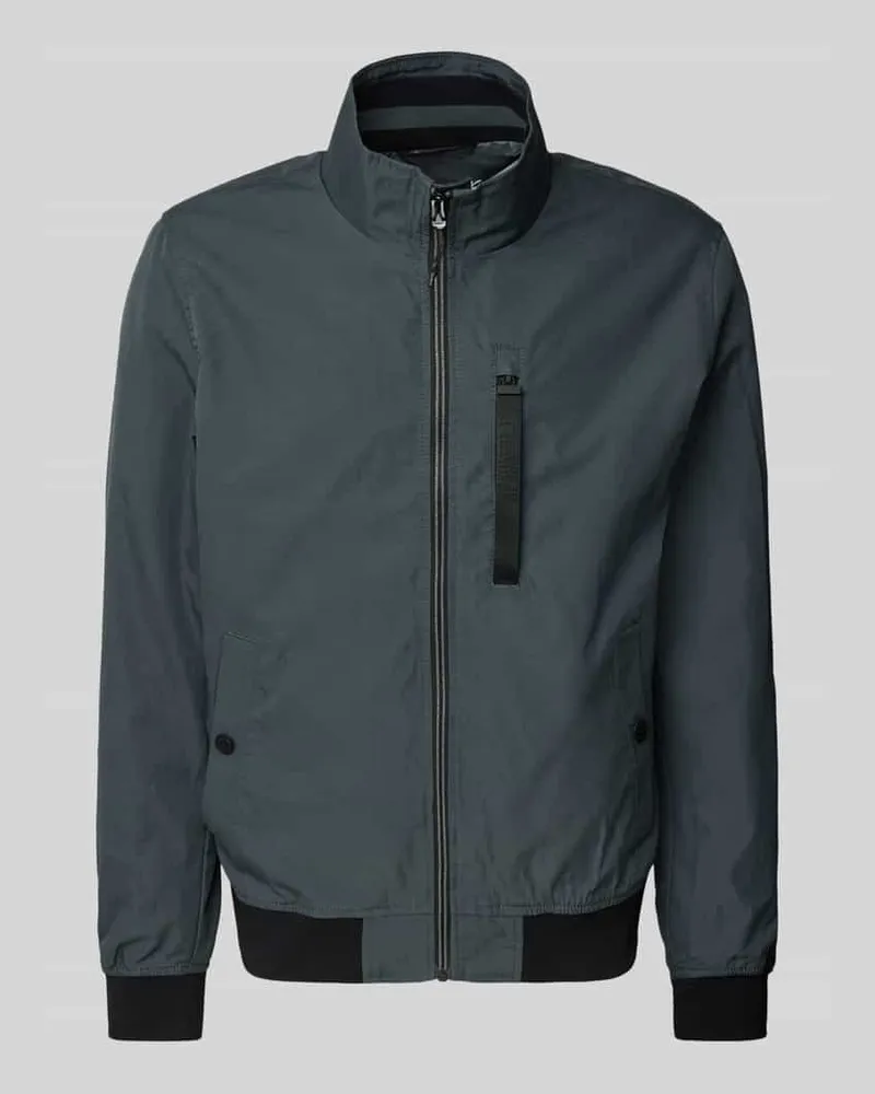 S.Oliver Regular Fit Outdoor-Jacke mit Stehkragen und Kontrast-Details 