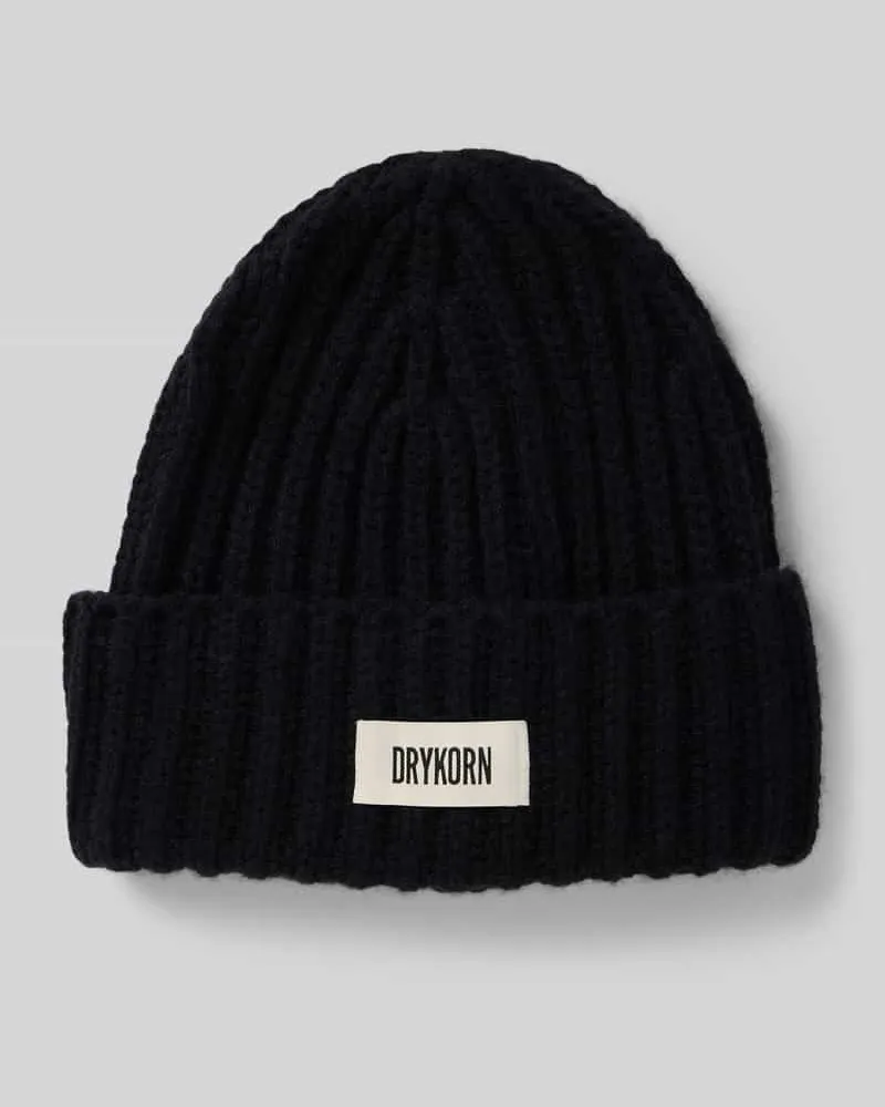 Drykorn Beanie mit Alpaka-Anteil Modell 'EANI Black