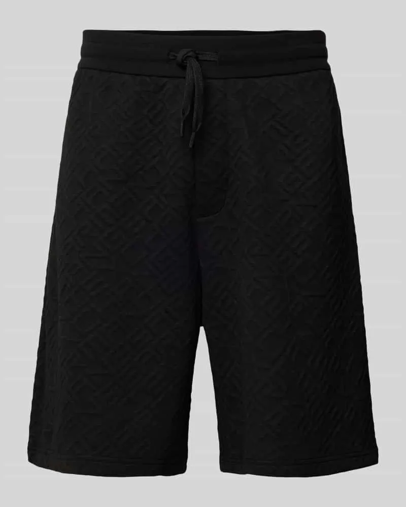 Armani Exchange Regular Fit Sweatshorts mit Label-Print und Viskose-Anteil 