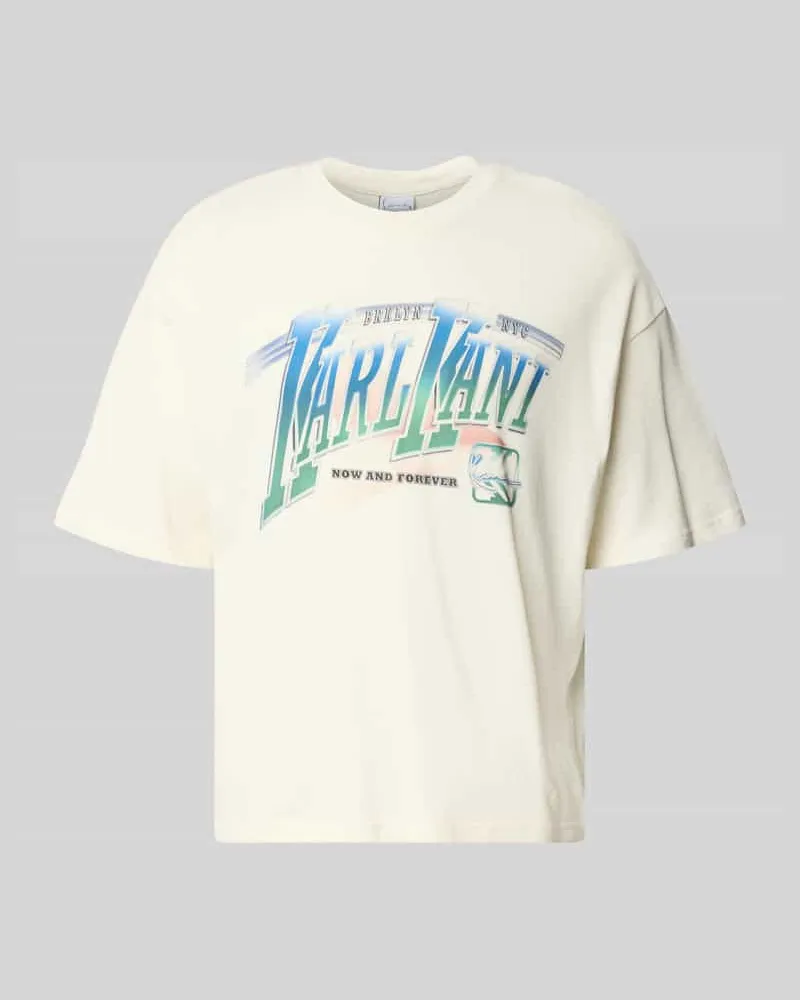 Karl Kani T-Shirt mit Label-Print Modell 'Sport Gradient Weiss