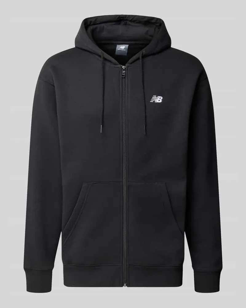 New Balance Relaxed Fit Sweatjacke auch Baumwoll-Mix Modell 'ESSENTIALS Black