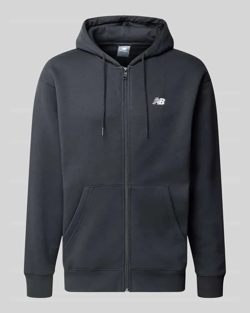 New Balance Relaxed Fit Sweatjacke auch Baumwoll-Mix Modell 'ESSENTIALS Black