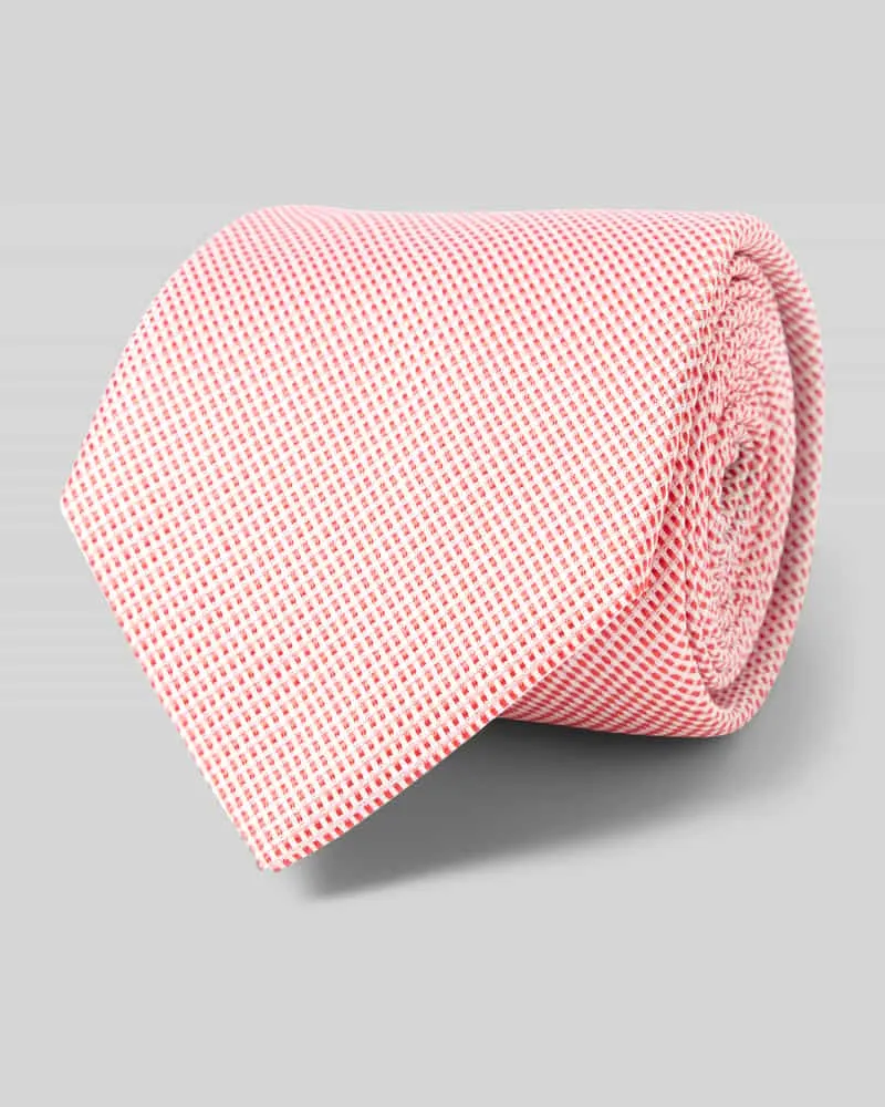 Altea Krawatte aus reiner Seide mit Label-Detail Modell 'Ticino Rot