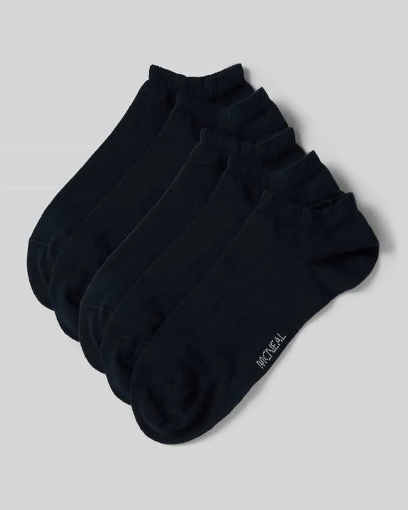 McNeal Sneakersocken mit Stretch-Anteil im 5er-Pack Marine