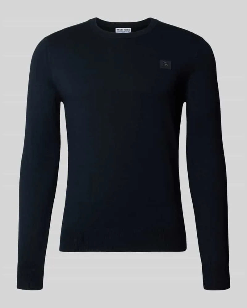 Antony Morato Regular Fit Sweatshirt aus elastischem Viskose-Mix Marine