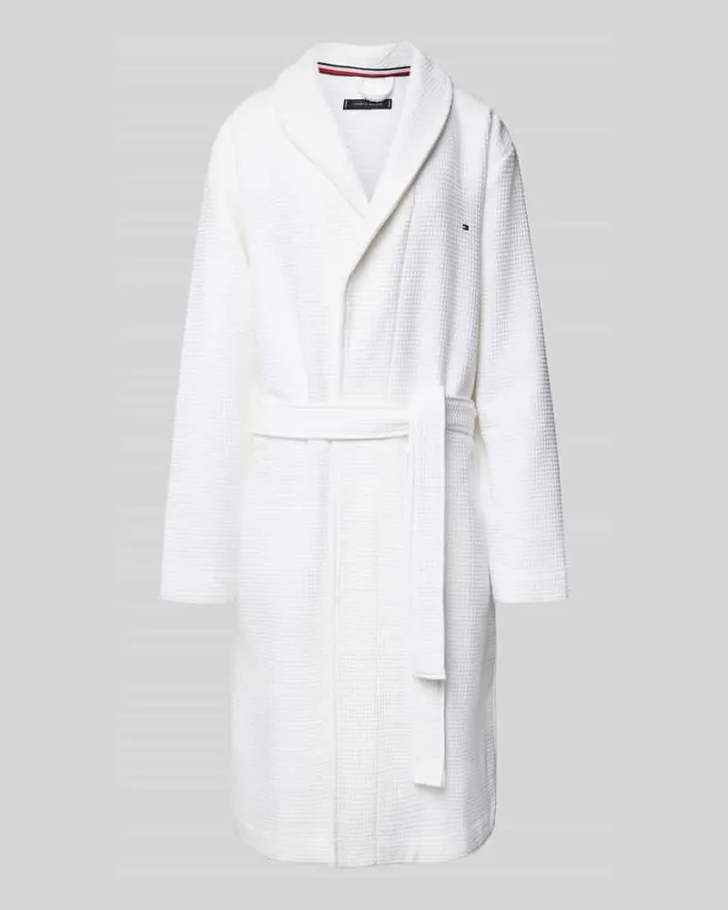 Tommy Hilfiger Regular Fit Bademantel aus Waffelgewebe 