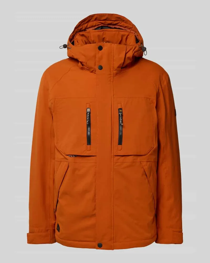 Camel Active Jacke mit Reißverschlusstaschen Modell 'TEXXXACTIVE Orange