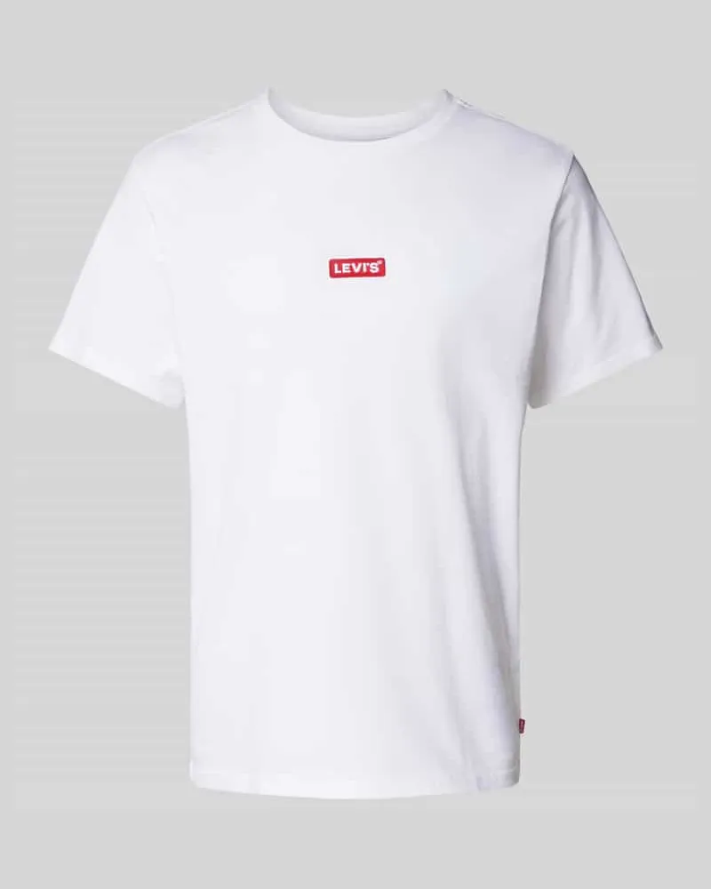 Levi's Relaxed Fit T-Shirt mit Label-Patch Modell 'BABY TAB Weiss