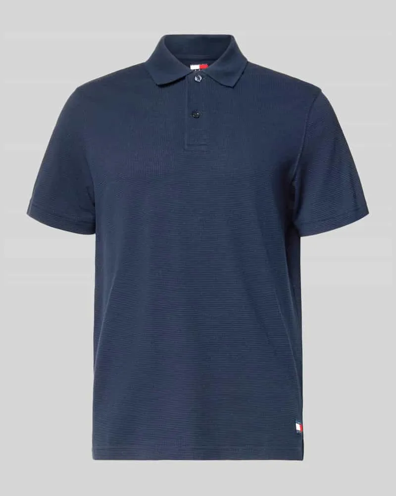 Tommy Hilfiger Regular Fit Poloshirt aus reiner Baumwolle Marine