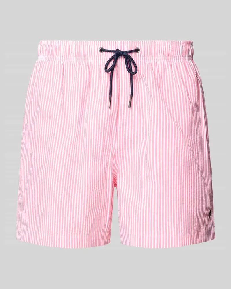 McNeal Badehose mit elastischem Bund und Tunnelzug Rosa