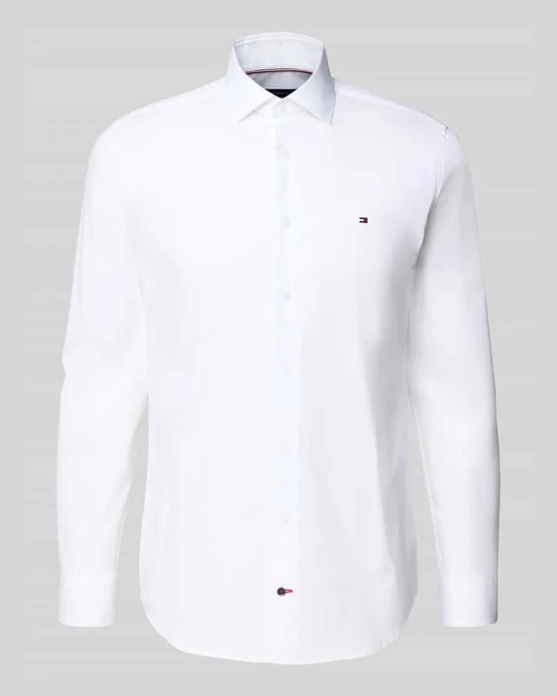 Tommy Hilfiger Slim Fit Businesshemd mit Kentkragen 