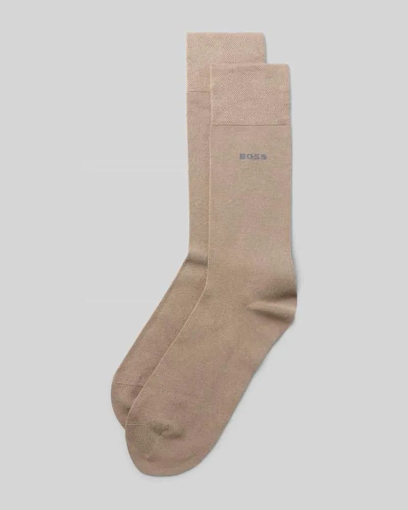 HUGO BOSS Socken aus Viskose-Mix im 2er-Pack Sand