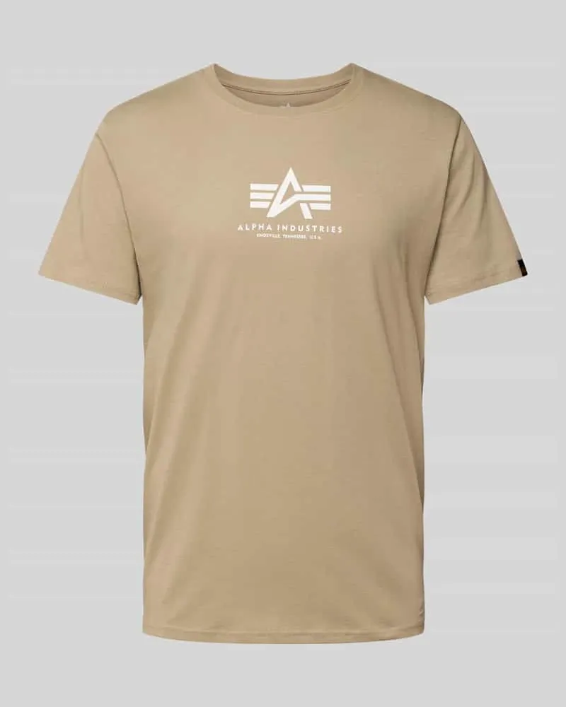 Alpha Industries T-Shirt mit Label-Print 