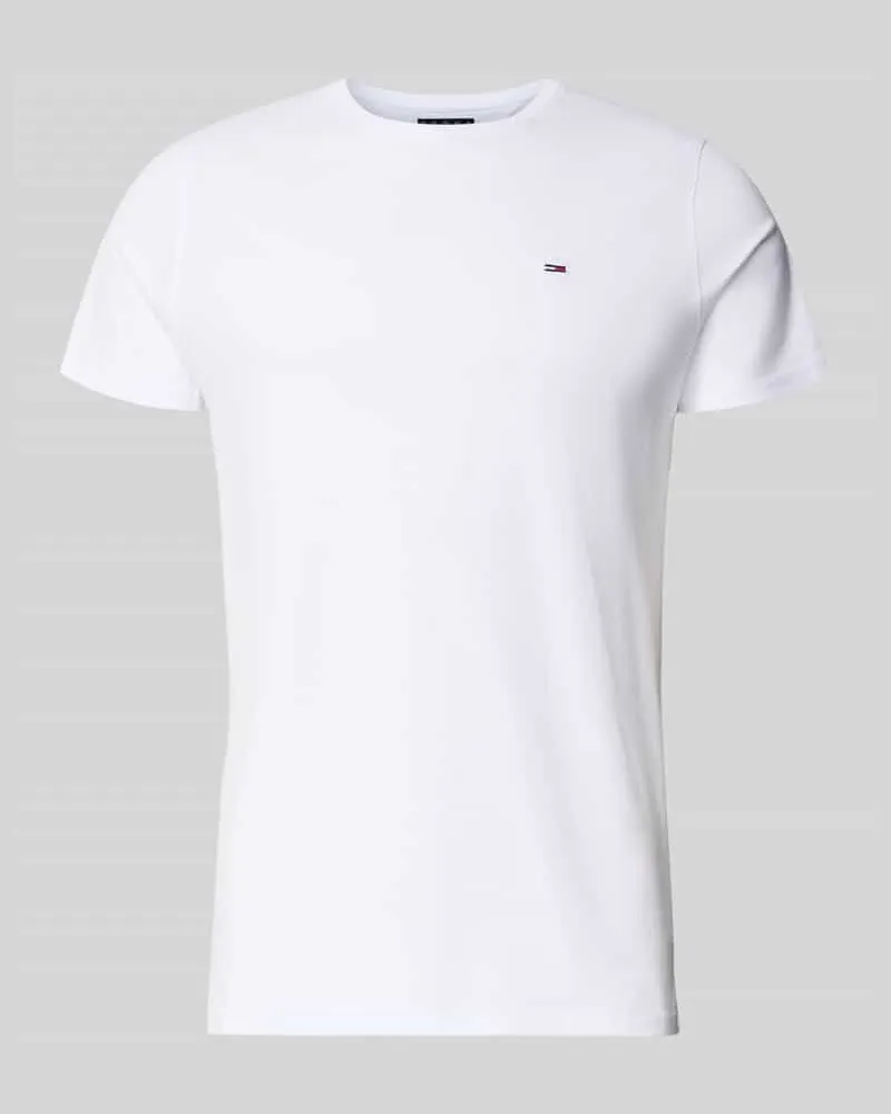 Tommy Hilfiger T-Shirt in Melange-Optik Weiss