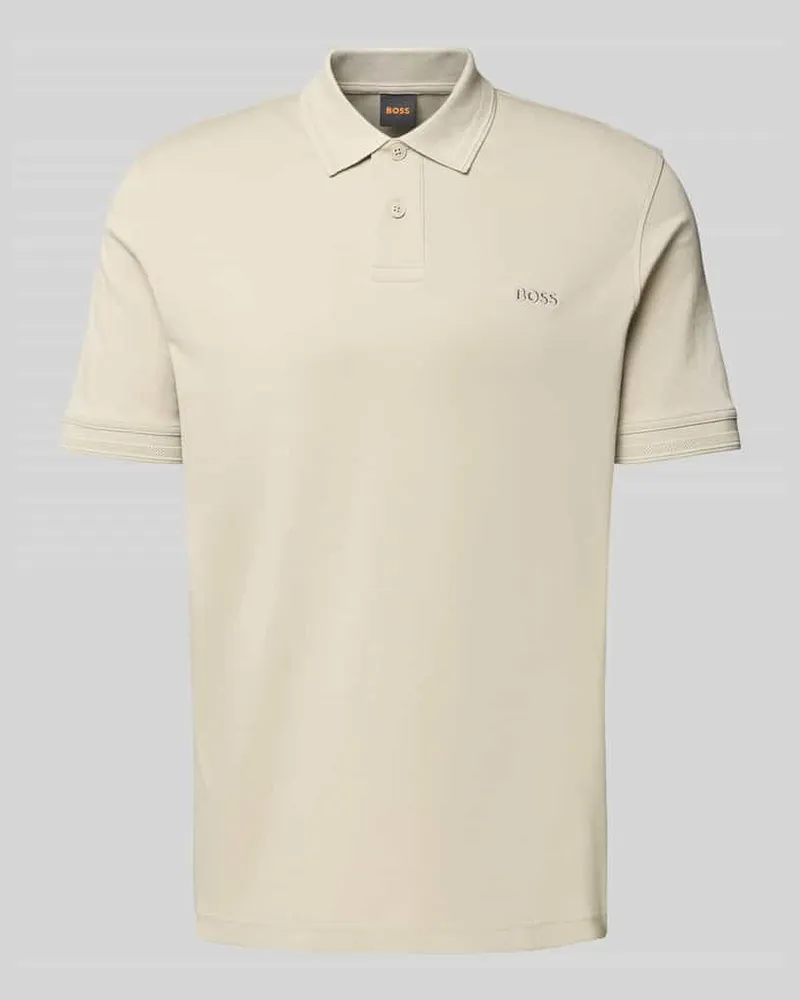 HUGO BOSS Regular Fit Poloshirt mit Label-Stitching Modell 'Interlock 