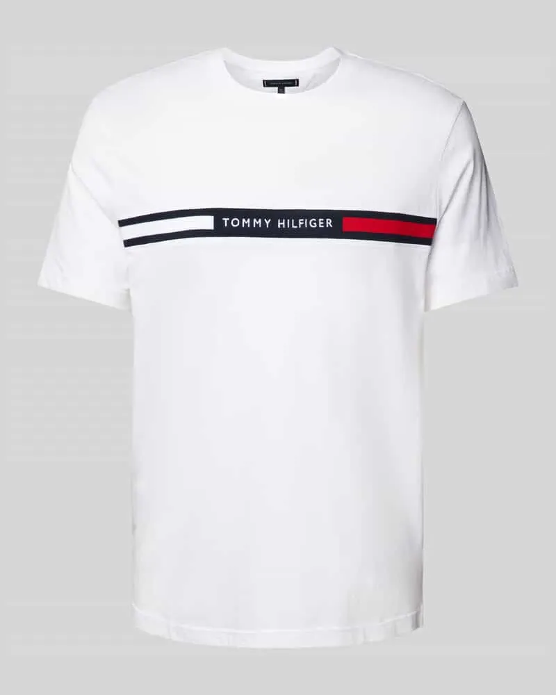 Tommy Hilfiger Regular Fit T-Shirt mit Label-Stitching 