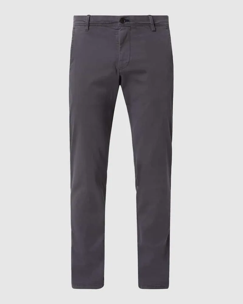 JOOP! Modern Fit Chino mit Stretch-Anteil Modell 'Matthew Dunkelgrau