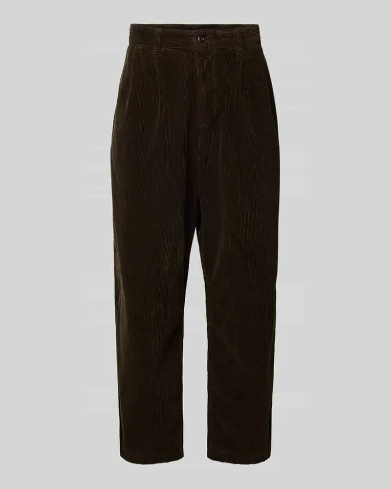 Carhartt WIP Cordhose mit Gesäßtaschen Modell 'EVAN Dunkelbraun