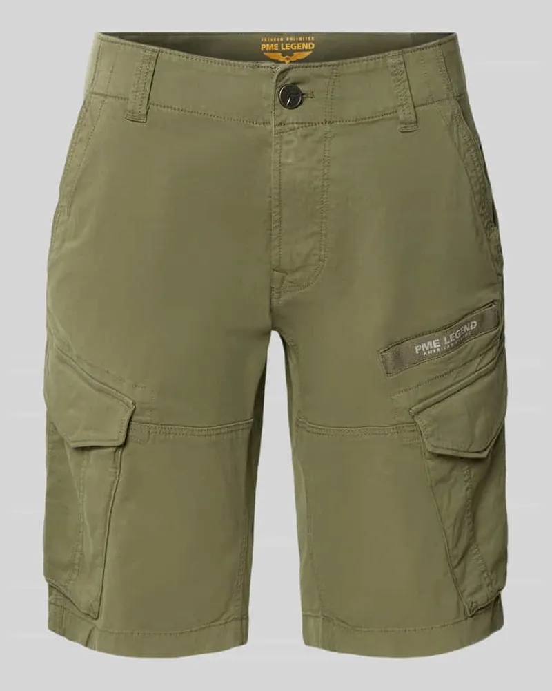 PME Legend Slim Fit Cargoshorts mit Label-Print Modell 'NORDROP 