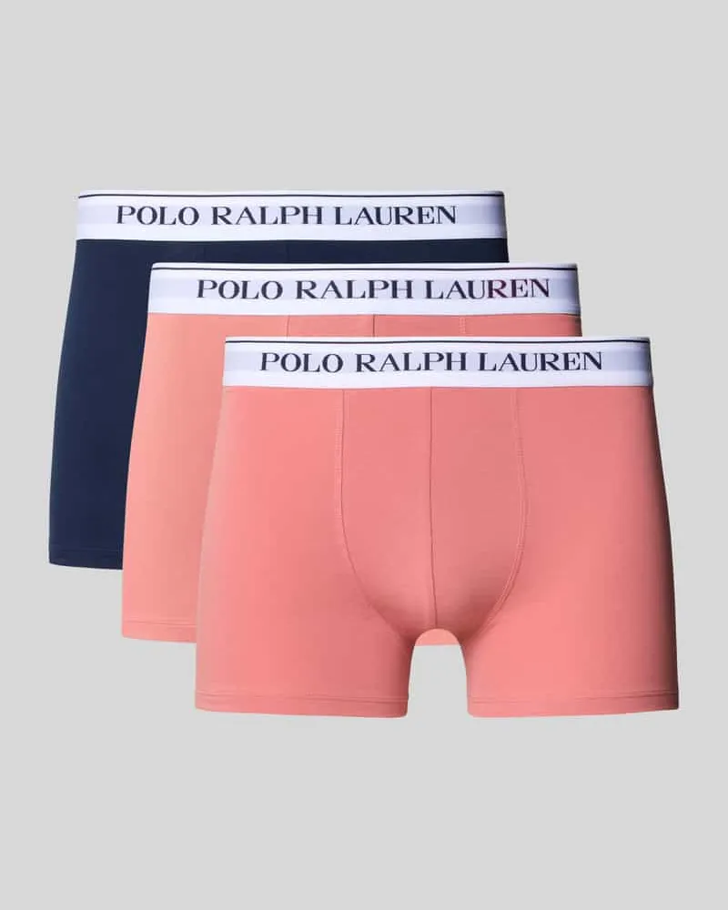 Ralph Lauren Trunks mit elastischem Logo-Bund im 3er-Pack Rose