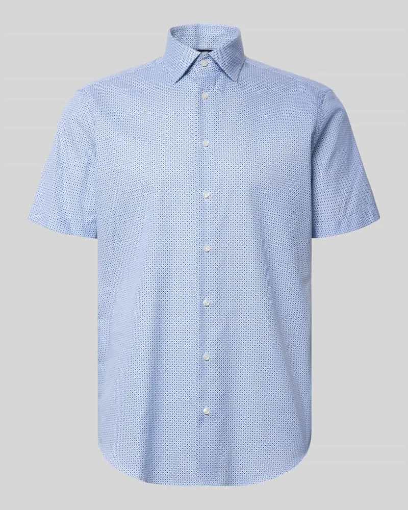 Christian Berg Regular Fit Business-Hemd mit Kentkragen Bleu