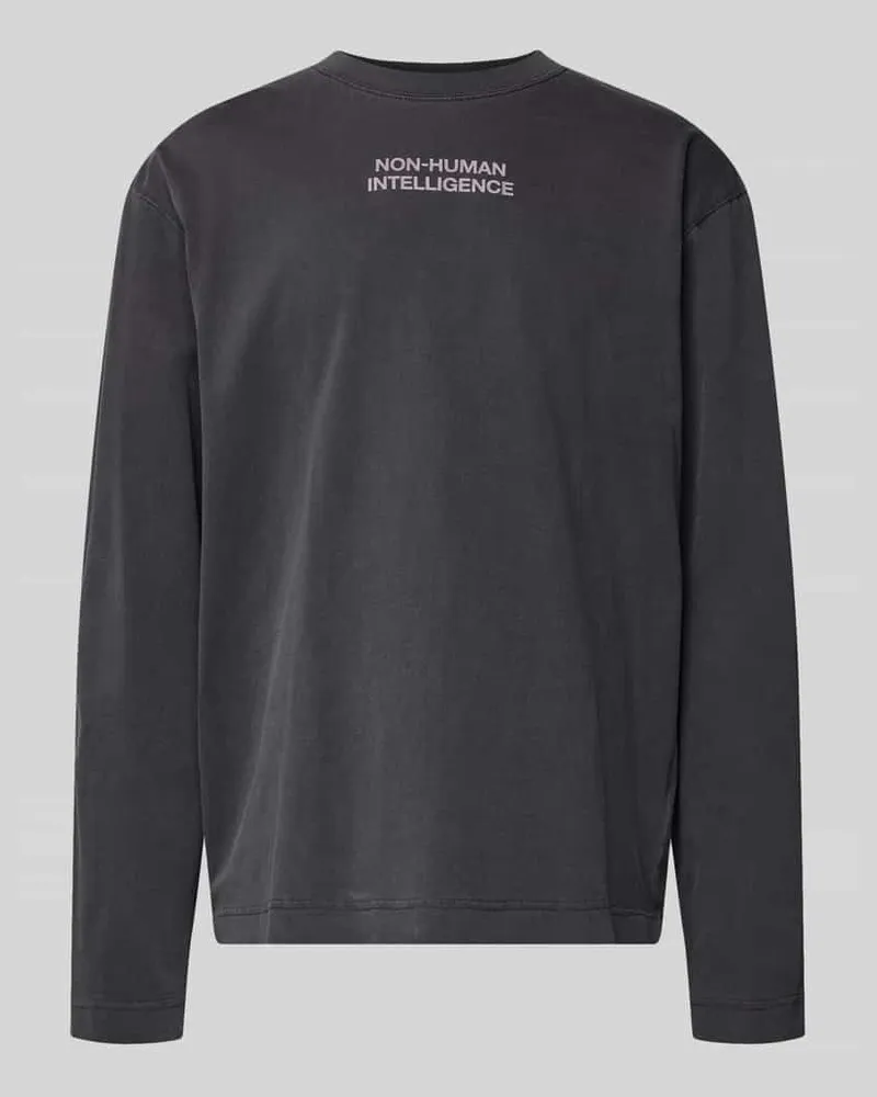 Wood Wood Sweatshirt mit Rundhalsausschnitt Modell 'Ryan Dunkelgrau