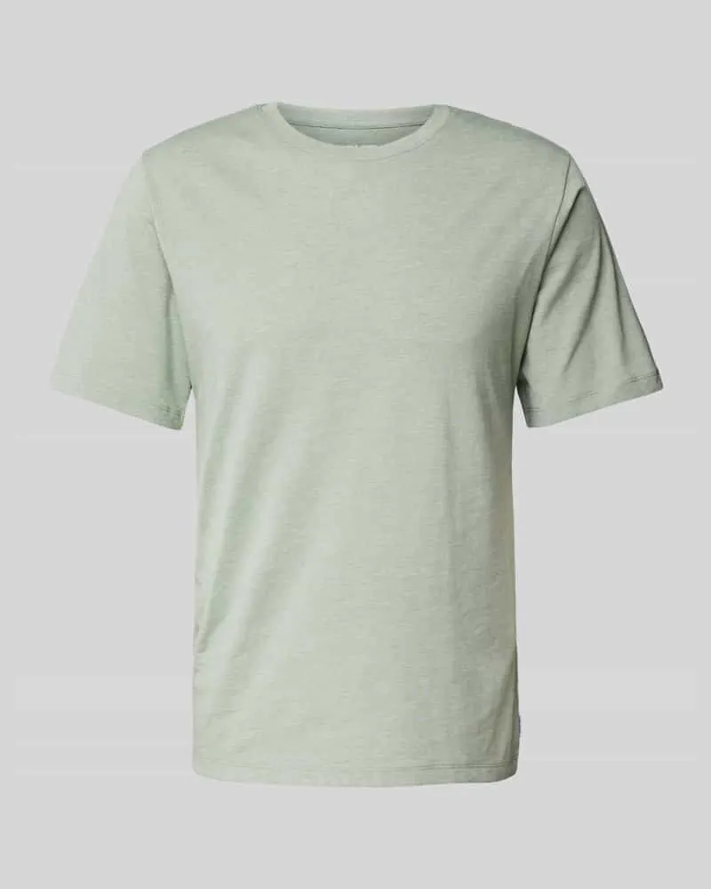 Jack & Jones T-Shirt mit geripptem Rundhalsausschnitt Mint
