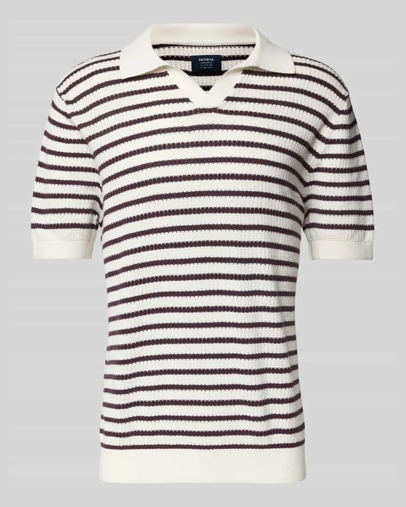McNeal Regular Fit Poloshirt mit V-Ausschnitt 