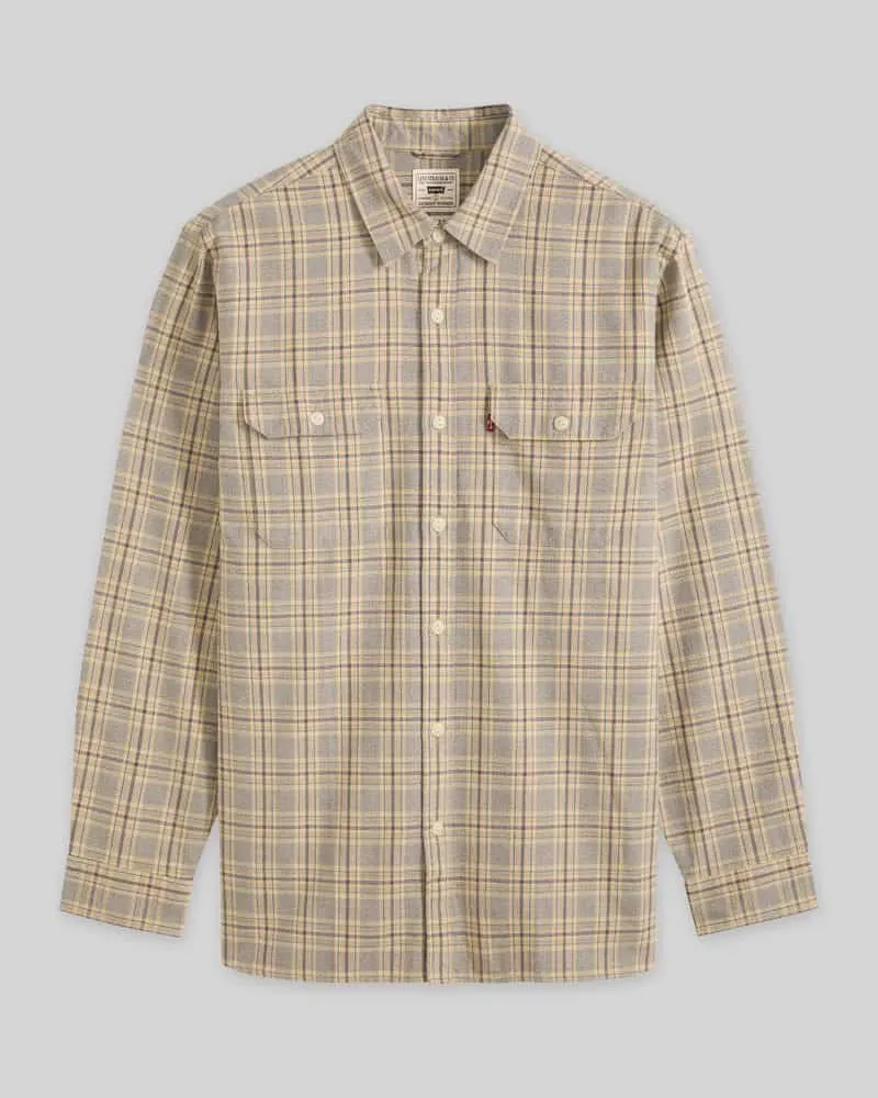 Levi's Relaxed Fit Freizeithemd aus reiner Baumwolle Modell 'JACKSON WORKER ROGELIO Mittelgrau