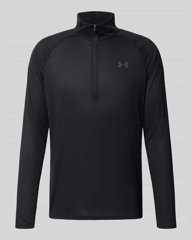 Under Armour Regular Fit Longsleeve mit Reißverschluss Modell 'Tech Black